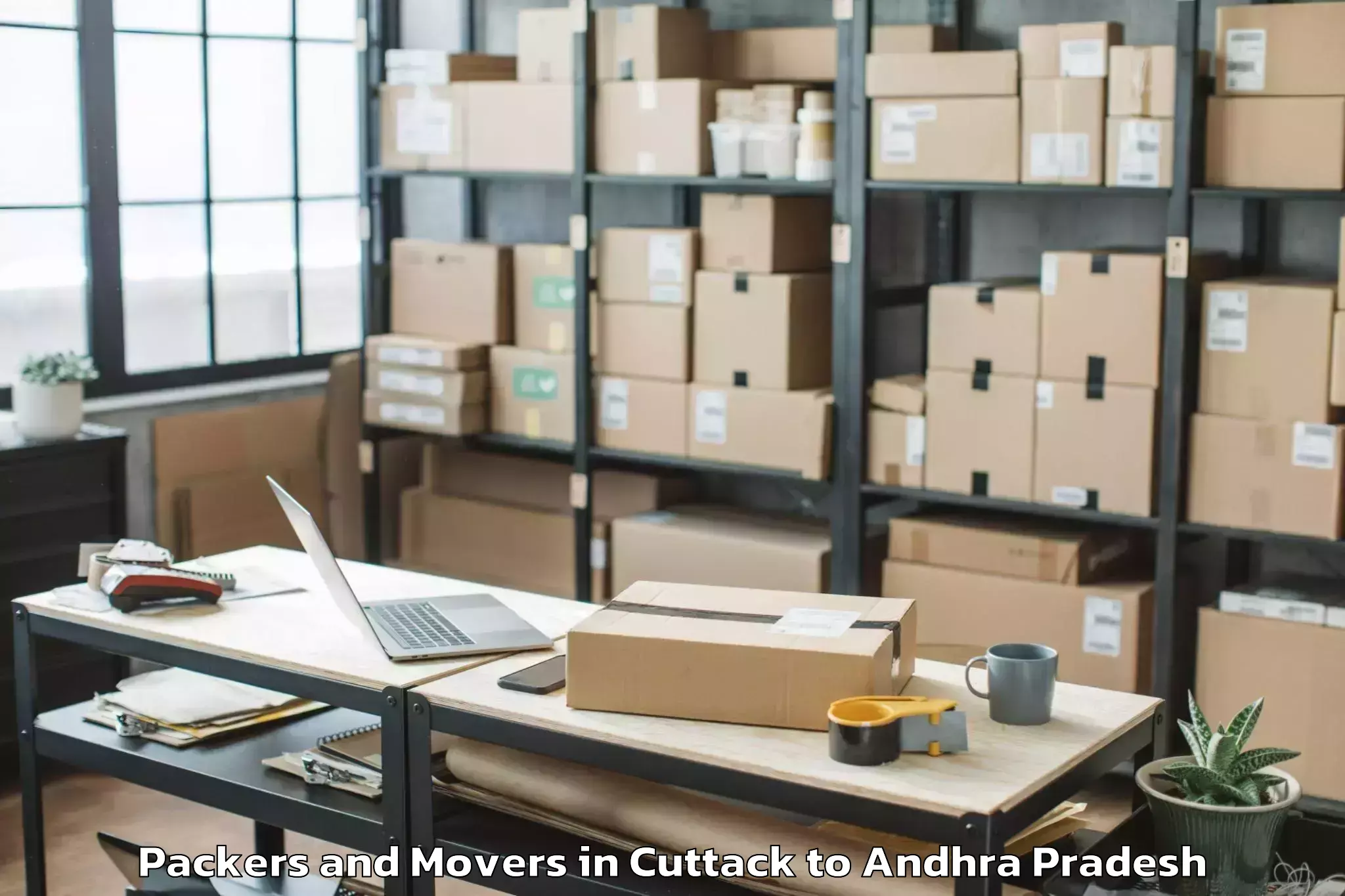 Get Cuttack to Duggirala Packers And Movers